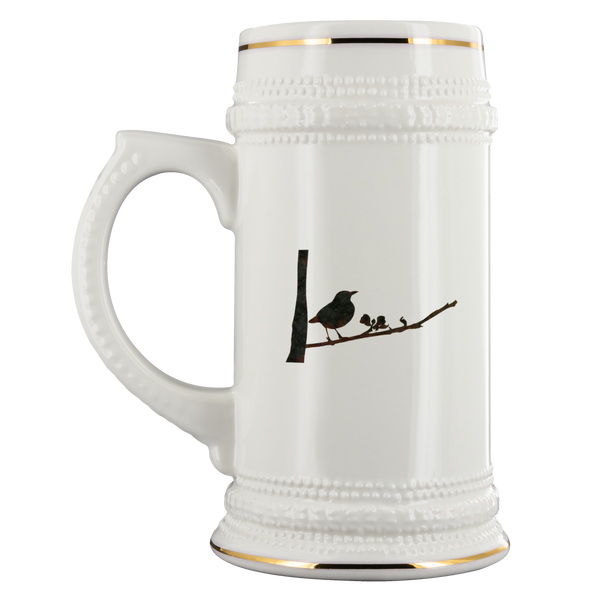 Black Bird Beer Stein