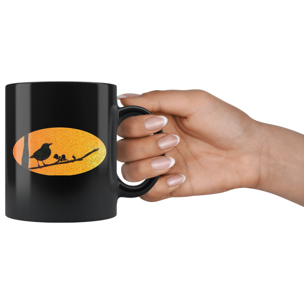 Black Bird Black 11oz Mug
