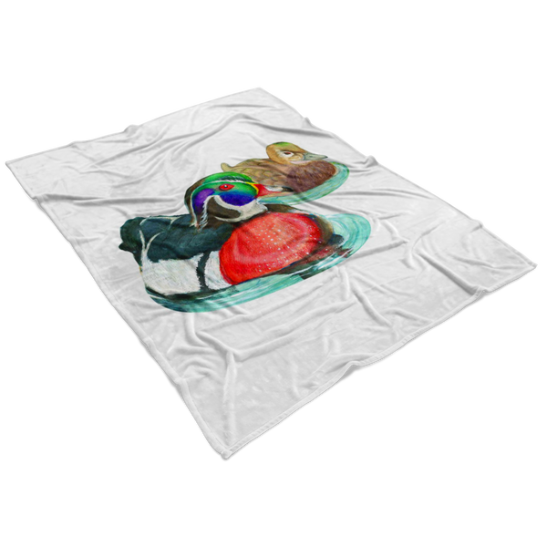 Wood Duck Fleece Blanket
