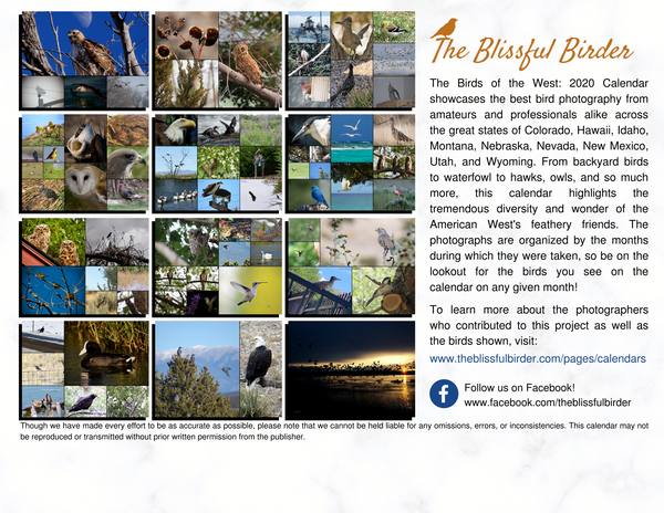 The Birds of the West: 2020 Calendar