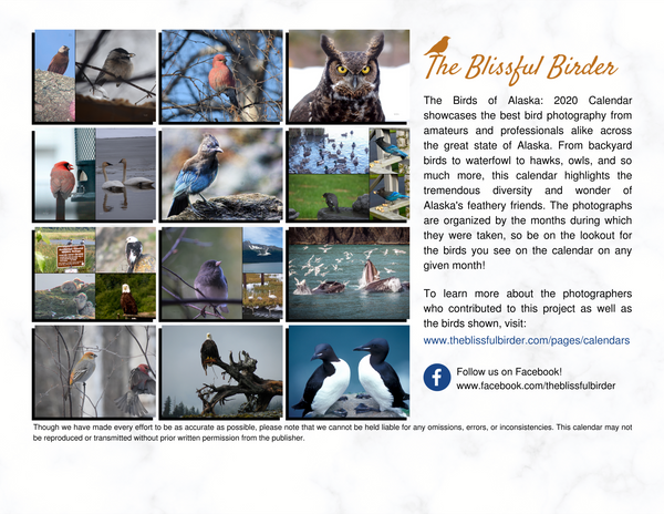 The Birds of Alaska: 2020 Calendar