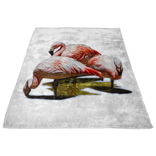 Flamingo Fleece Blanket