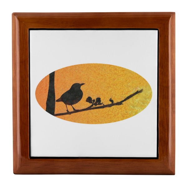 Black Bird Jewelry Box