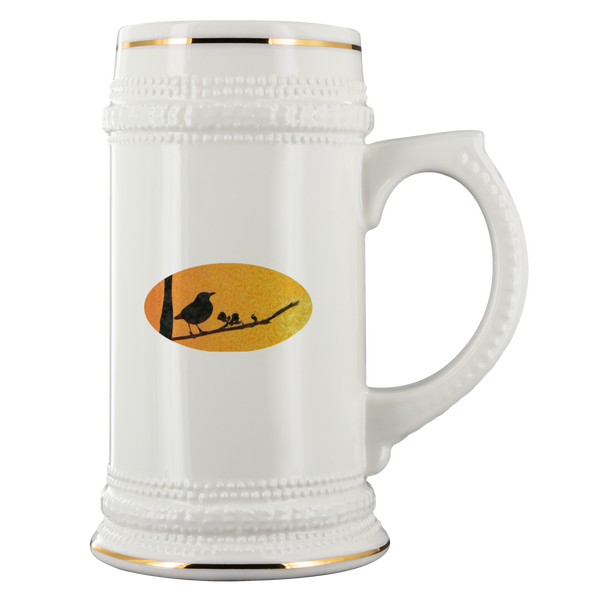 Black Bird Beer Stein