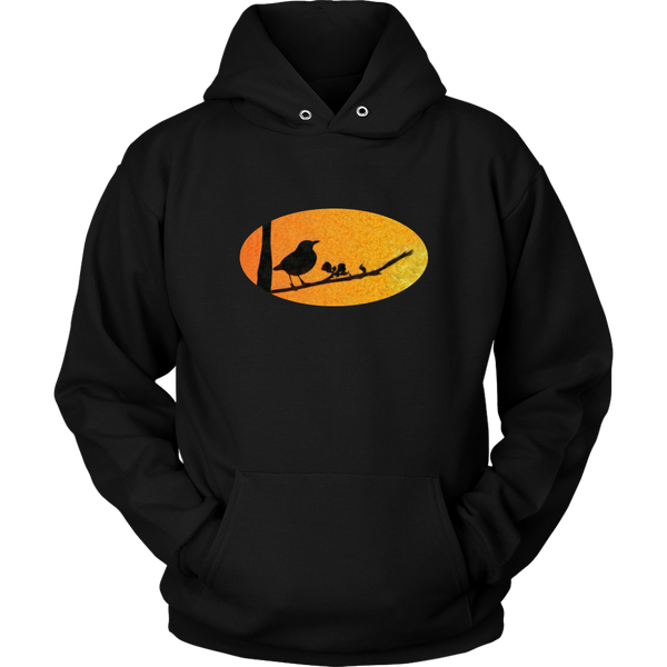 Black Bird Unisex Hoodie