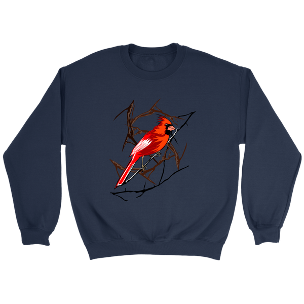 Northern Cardinal Bird Crewneck Sweatshirt