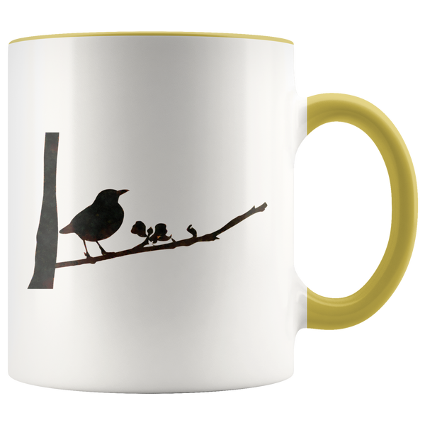 Black Bird Accent Mug