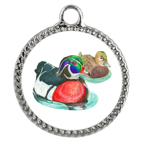 Wood Duck Necklace Deco Coin