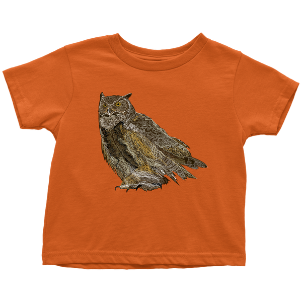 Great Horned Owl Toddler T-Shirts