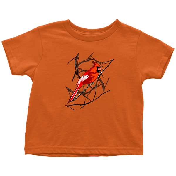 Northern Cardinal Bird Toddler T-Shirt