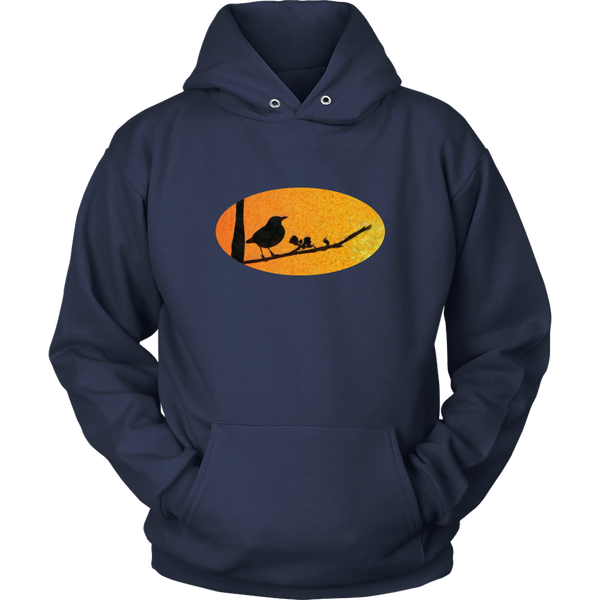 Black Bird Unisex Hoodie