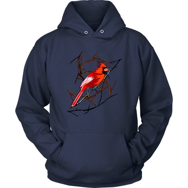 Northern Cardinal Bird Unisex Hoodie