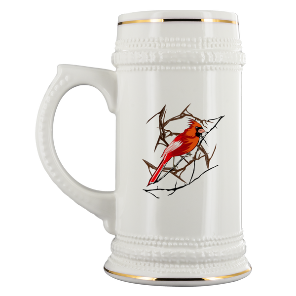 Northern Cardinal Bird Beer Stein