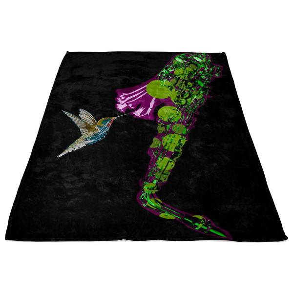 Hummingbird Fleece Blanket
