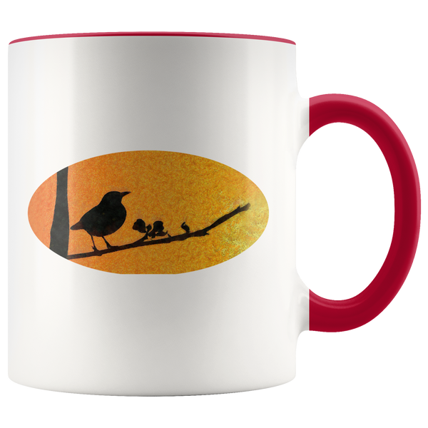 Black Bird Accent Mug