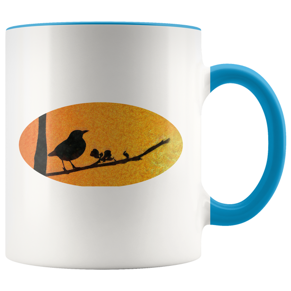 Black Bird Accent Mug