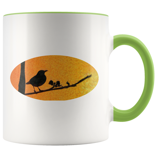 Black Bird Accent Mug