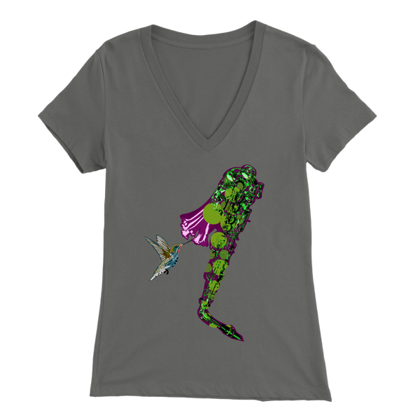 Hummingbird Bella Women's V-Neck