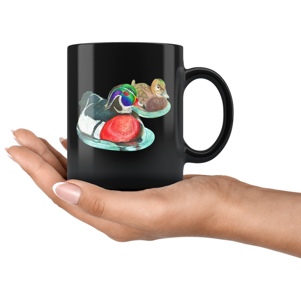 Wood Duck Black 11oz Mug