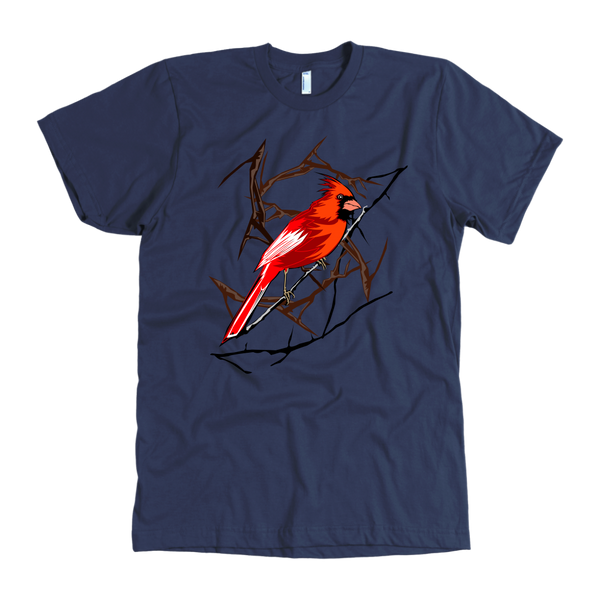 Northern Cardinal Bird American Apparel Mens