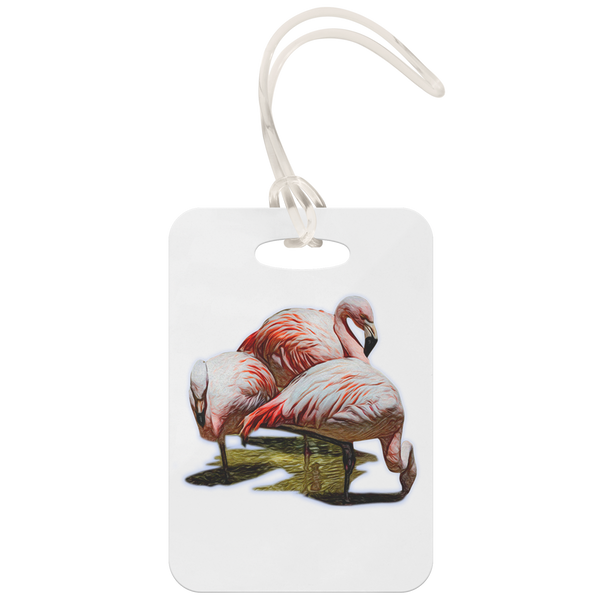 Flamingo Luggage Tag