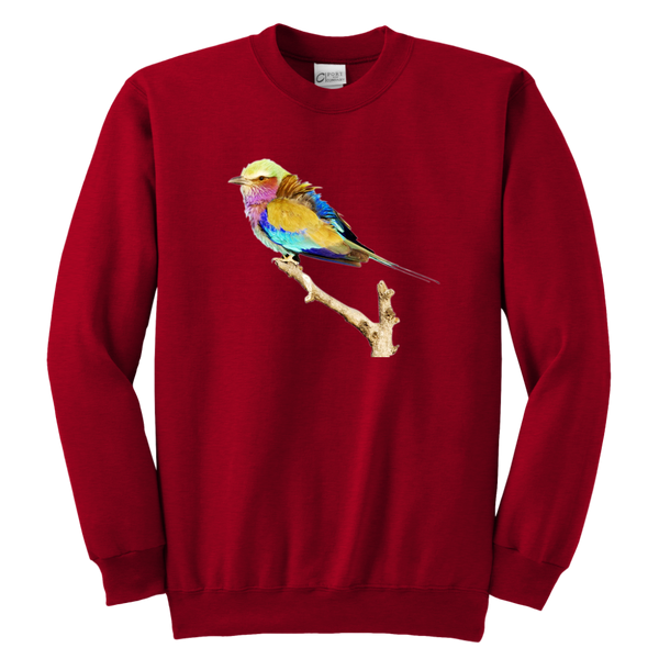 Lilac-breasted Roller Youth Crewneck Sweatshirt