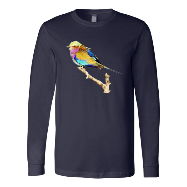 Lilac-breasted Roller Canvas Long Sleeve Shirt