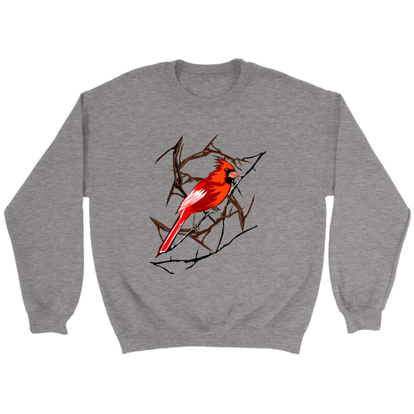 Northern Cardinal Bird Crewneck Sweatshirt