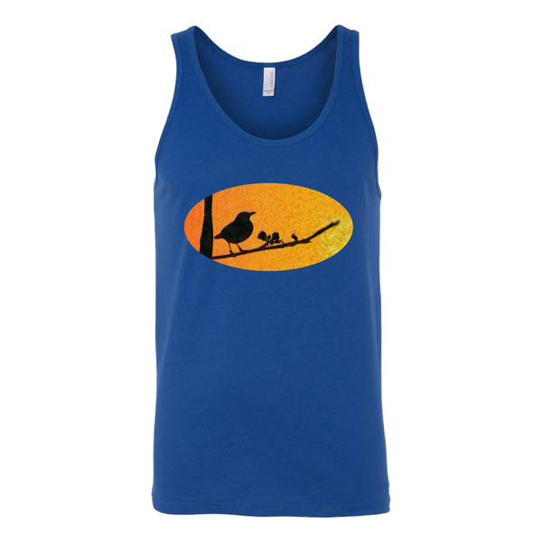 Black Bird Canvas Unisex Tank