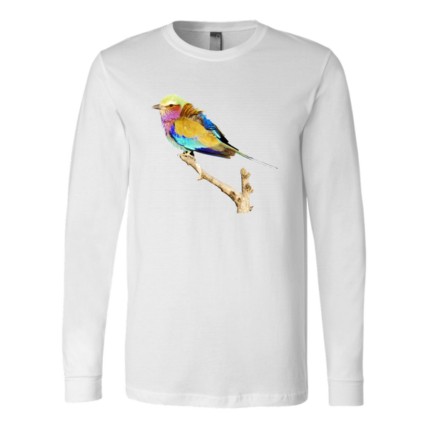 Lilac-breasted Roller Canvas Long Sleeve Shirt