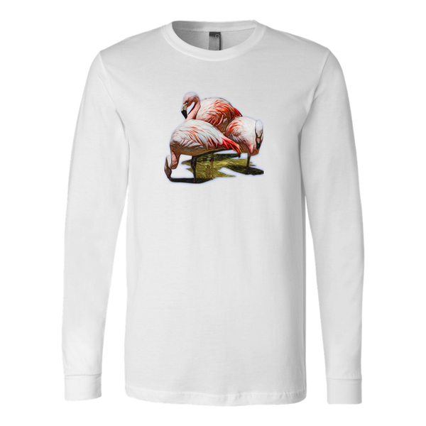 Flamingo Canvas Long Sleeve Shirt
