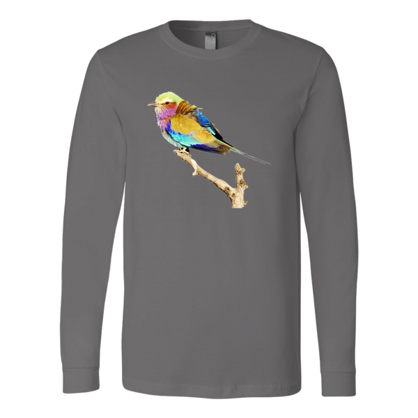 Lilac-breasted Roller Canvas Long Sleeve Shirt