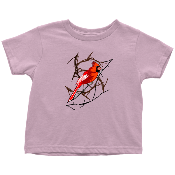 Northern Cardinal Bird Toddler T-Shirt