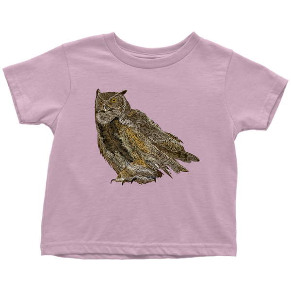 Great Horned Owl Toddler T-Shirts