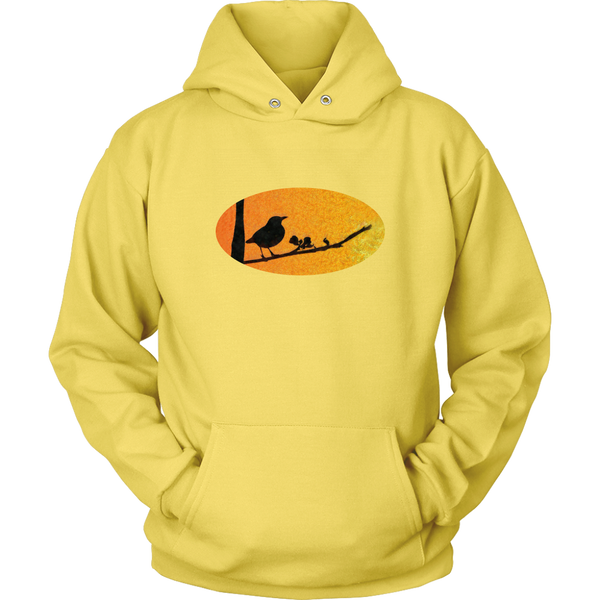 Black Bird Unisex Hoodie