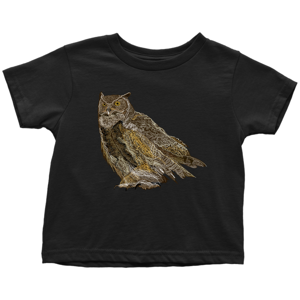 Great Horned Owl Toddler T-Shirts