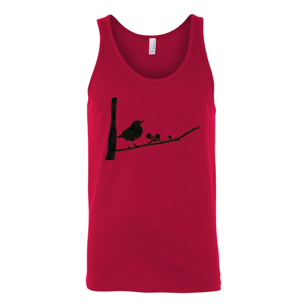 Black Bird Canvas Unisex Tank