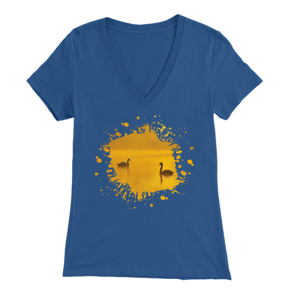 Swan Bella Womens V-Neck