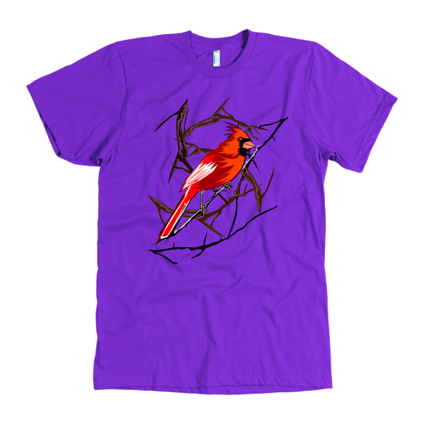 Northern Cardinal Bird American Apparel Mens