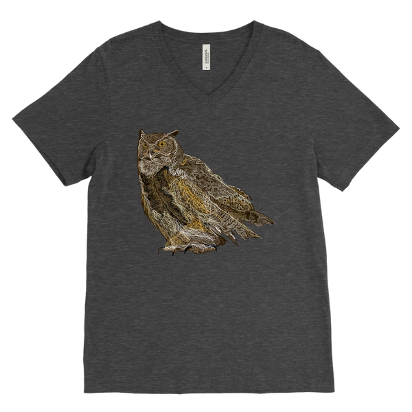 Great Horned Owl Men's V-Neck