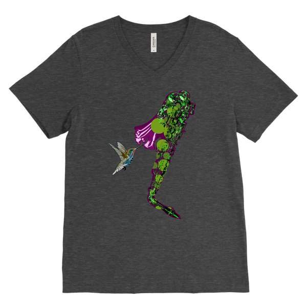 Hummingbird Canvas Men's V-Neck