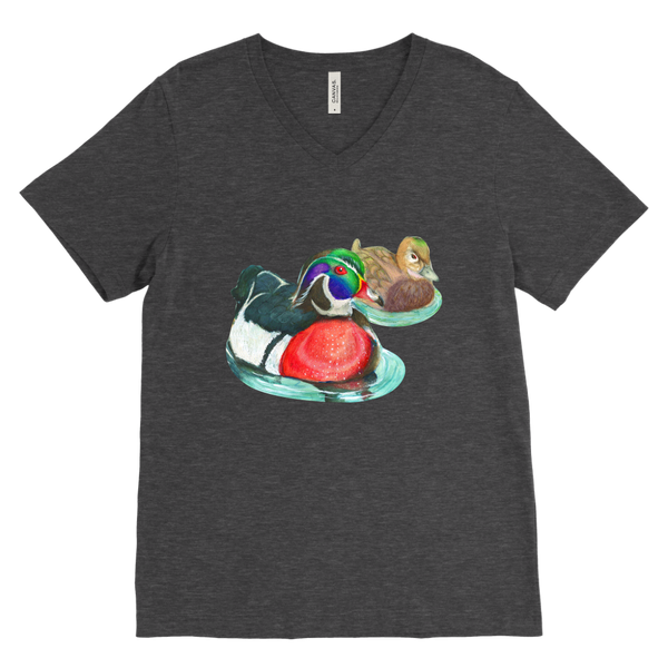 Wood Duck Canvas Mens V-Neck