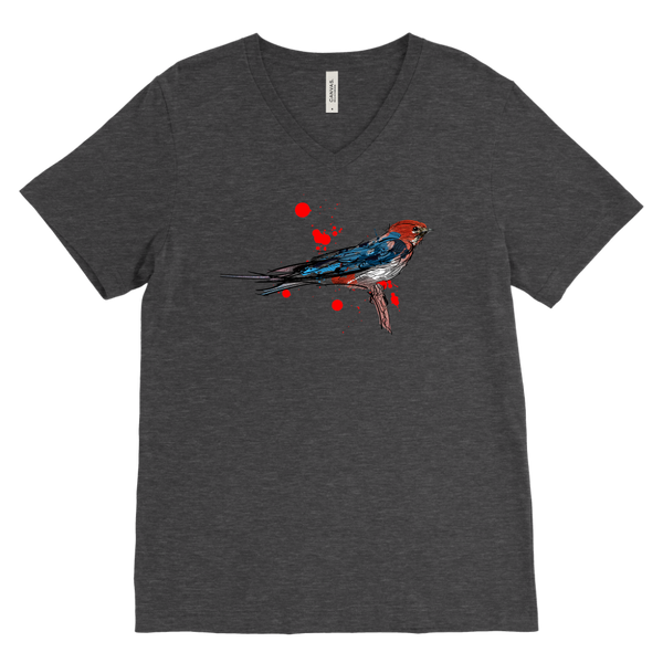 Lesser Striped Swallow Men's V-Neck
