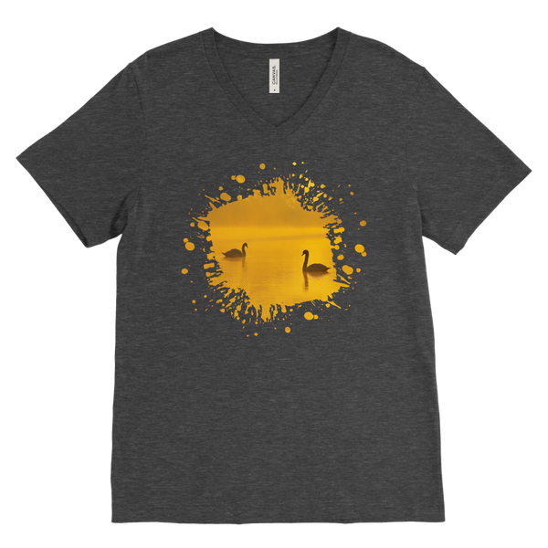 Swan Canvas Mens V-Neck