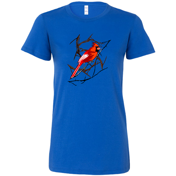 Northern Cardinal Bird Bella Women's Shirt
