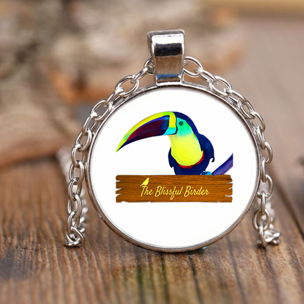 Toucan Necklace Antique Brass