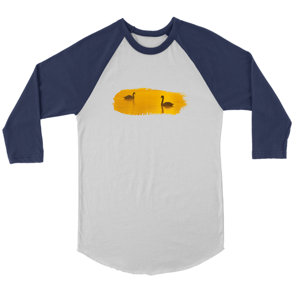 Swan Canvas Unisex 3/4 Raglan