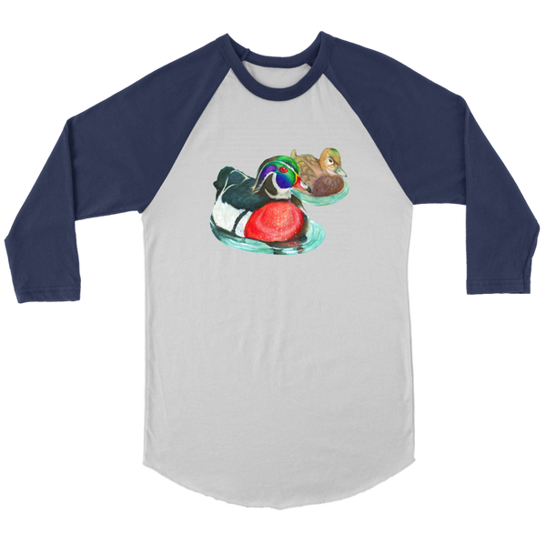 Wood Duck Canvas Unisex 3/4 Raglan
