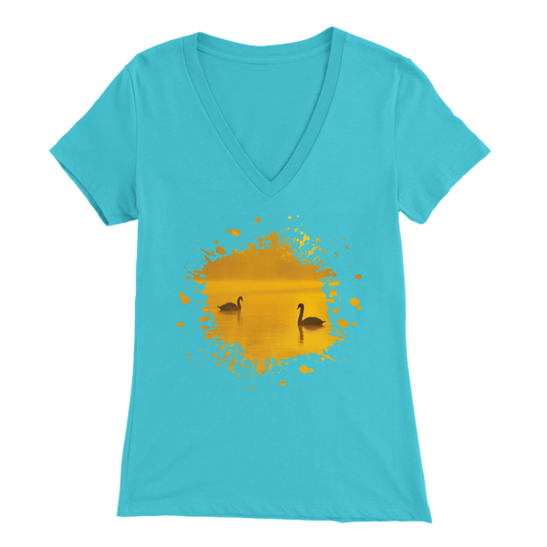 Swan Bella Womens V-Neck
