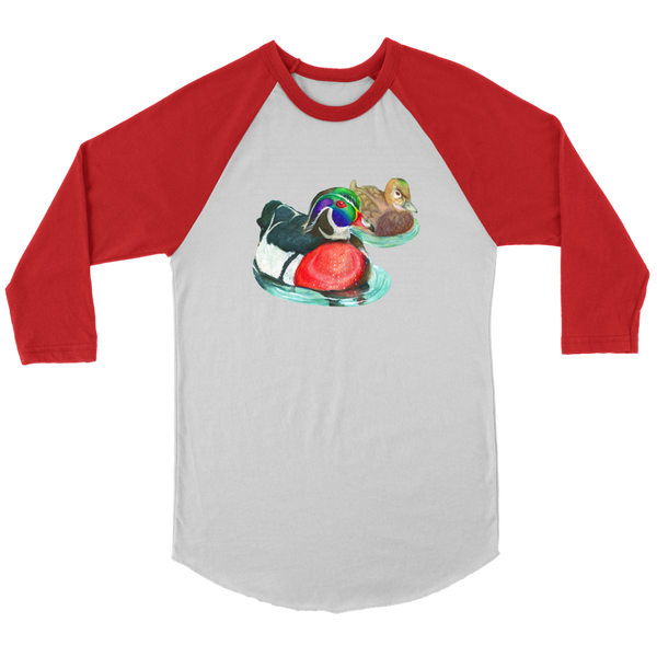 Wood Duck Canvas Unisex 3/4 Raglan